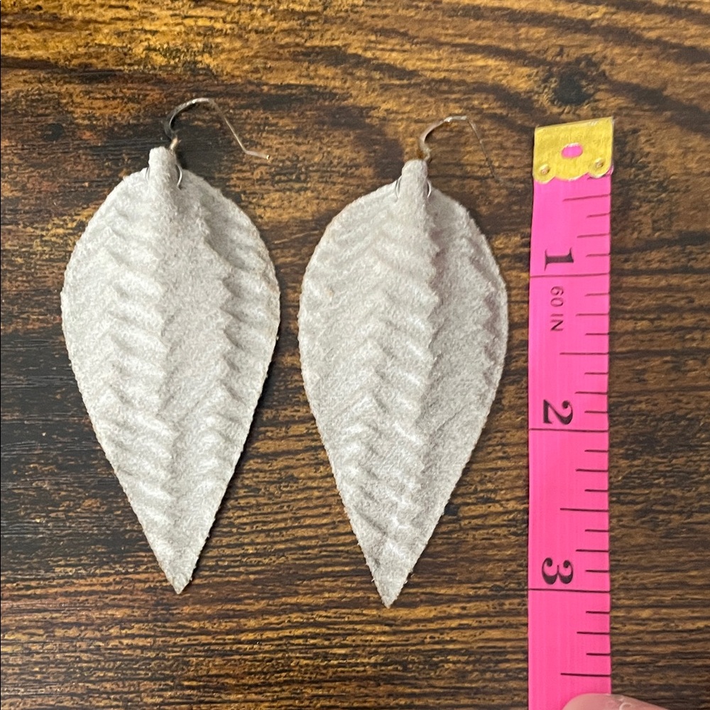 Silver Leaf Earrings